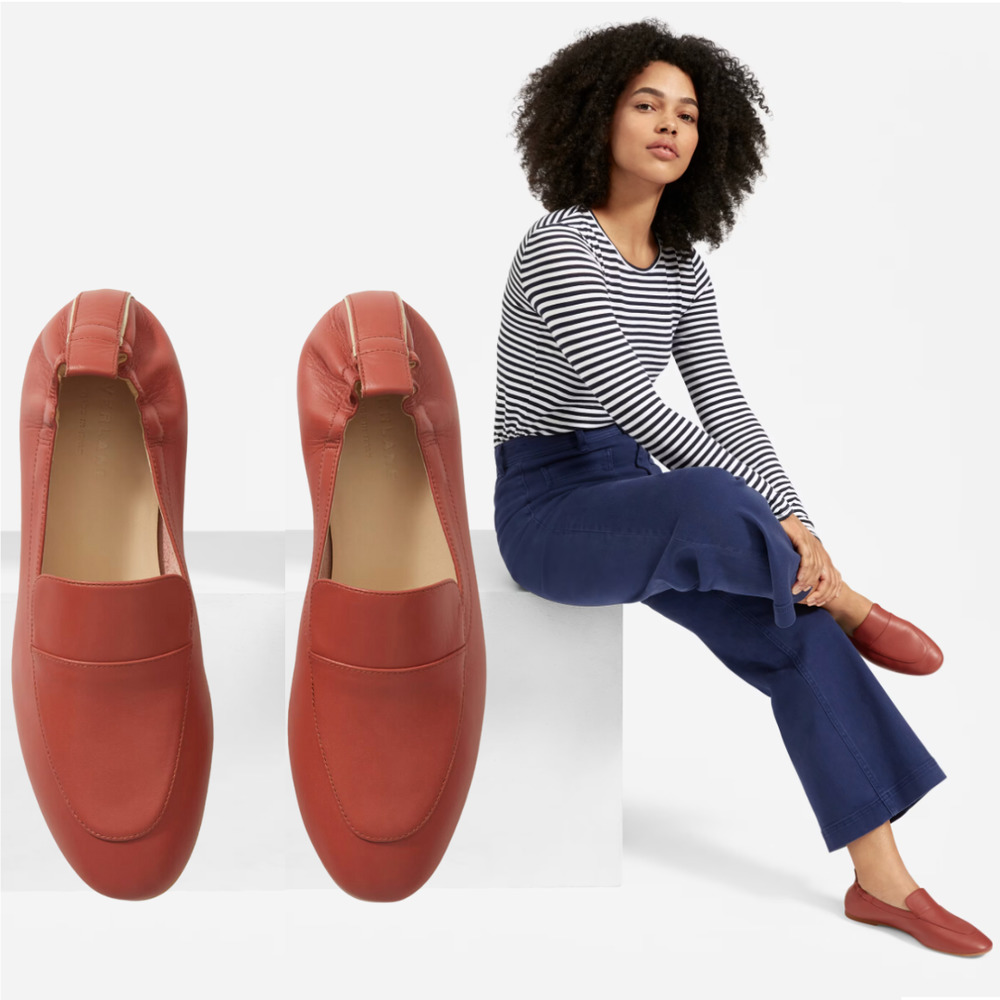 Everlane Shoes Everlane Day Loafer Leather Rose Mauve Terracotta Color Size 8